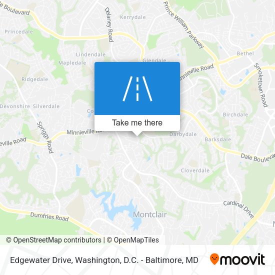Mapa de Edgewater Drive