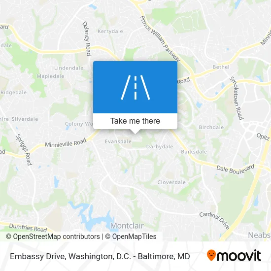 Embassy Drive map