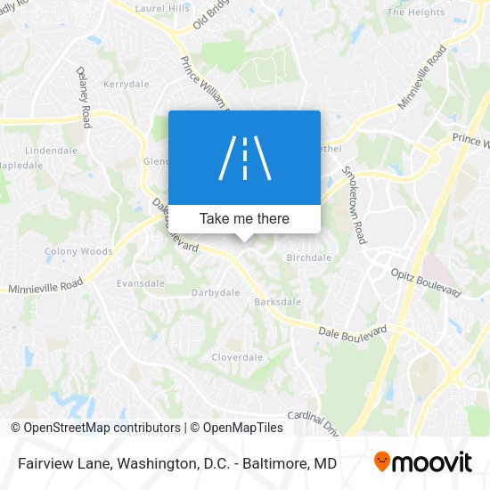 Fairview Lane map