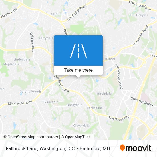 Fallbrook Lane map