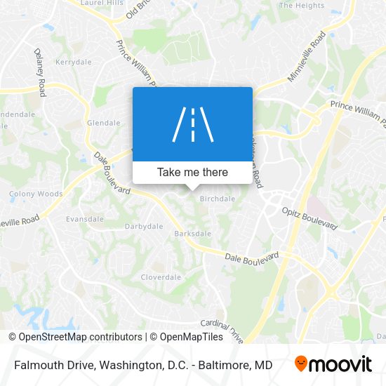 Falmouth Drive map