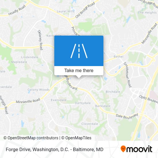 Forge Drive map