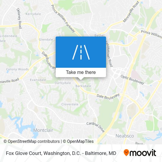 Mapa de Fox Glove Court