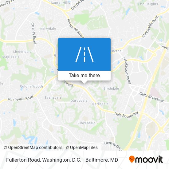 Fullerton Road map