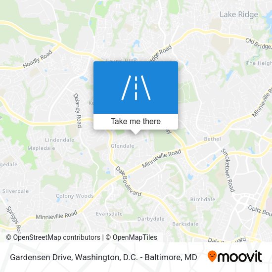 Gardensen Drive map
