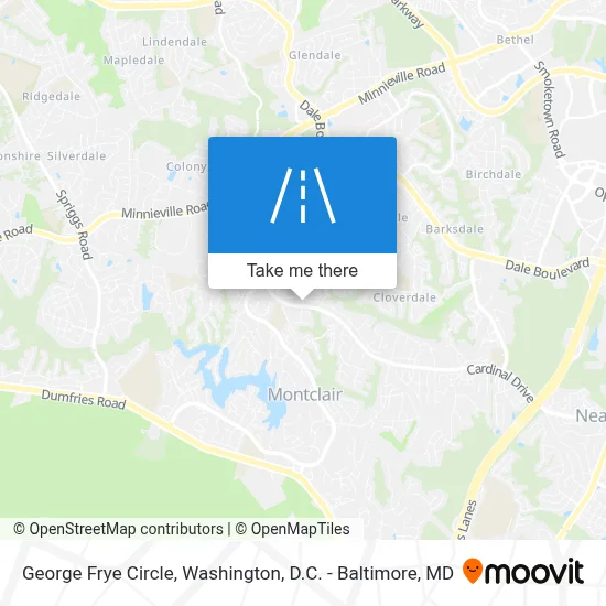 George Frye Circle map