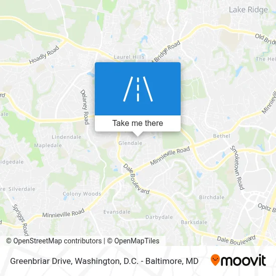 Greenbriar Drive map