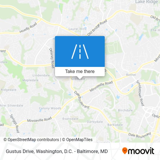 Gustus Drive map