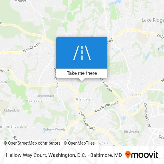 Hallow Way Court map