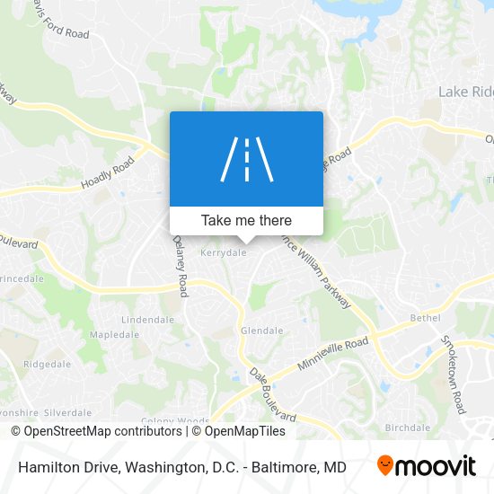 Mapa de Hamilton Drive