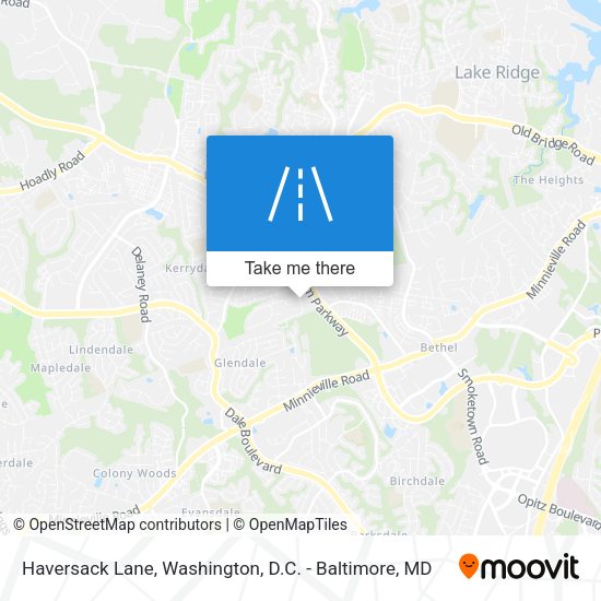Haversack Lane map