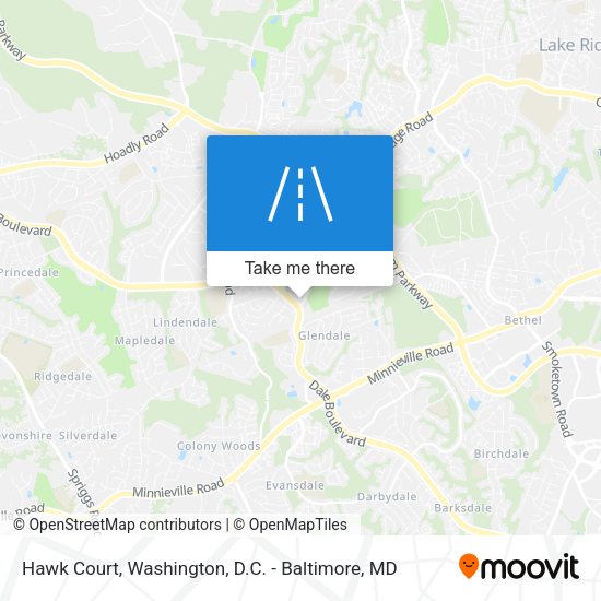 Hawk Court map