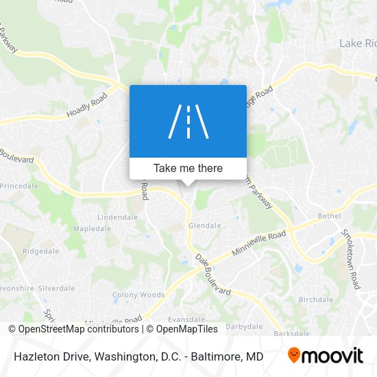 Hazleton Drive map
