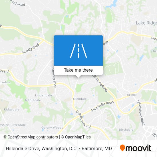 Hillendale Drive map