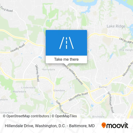 Hillendale Drive map