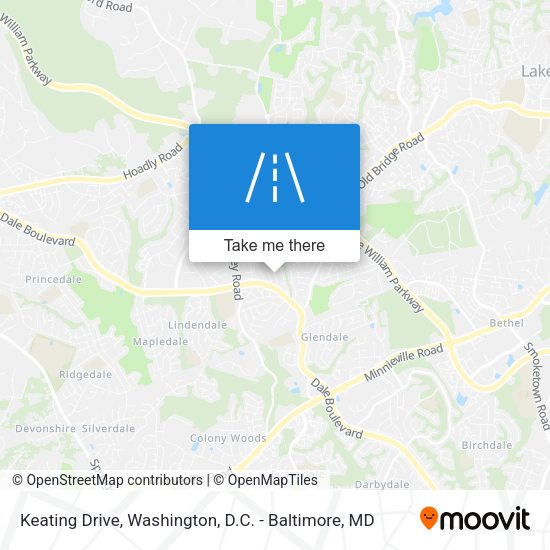 Keating Drive map