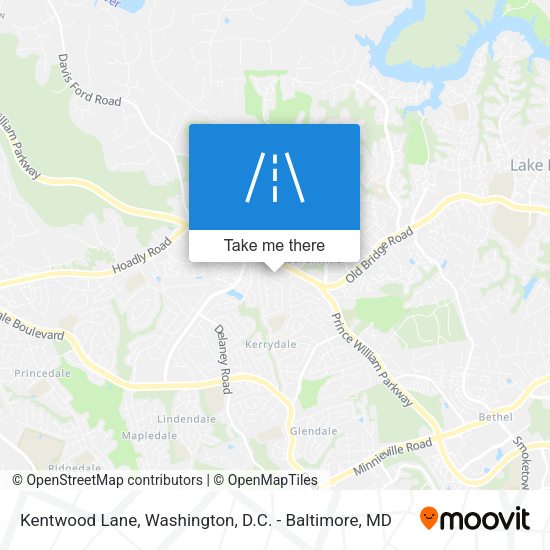 Kentwood Lane map