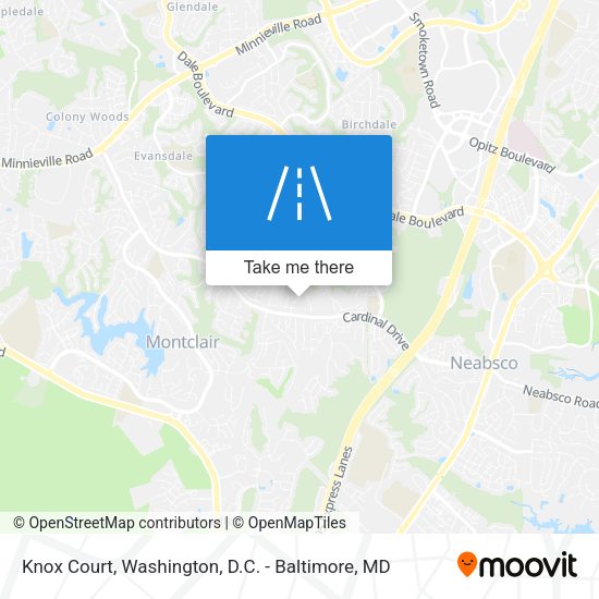 Knox Court map