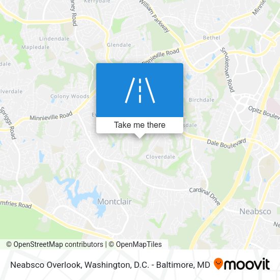 Mapa de Neabsco Overlook