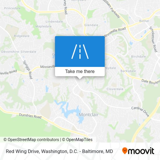 Red Wing Drive map