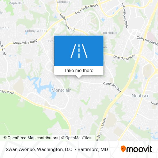 Mapa de Swan Avenue