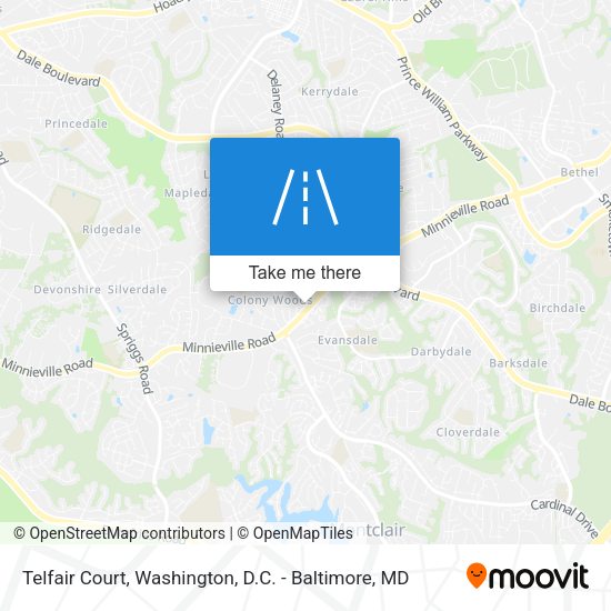 Telfair Court map