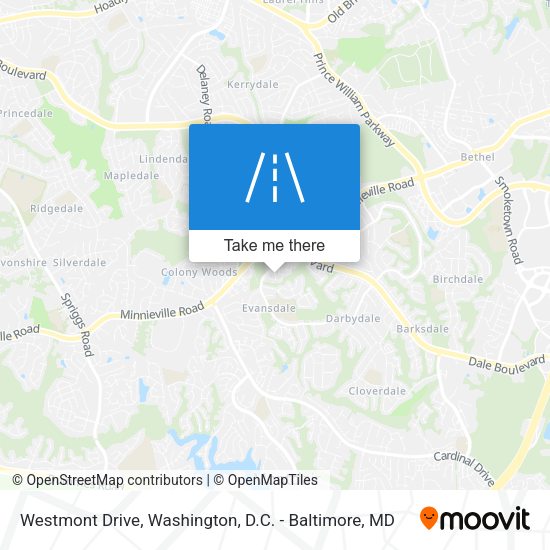 Westmont Drive map