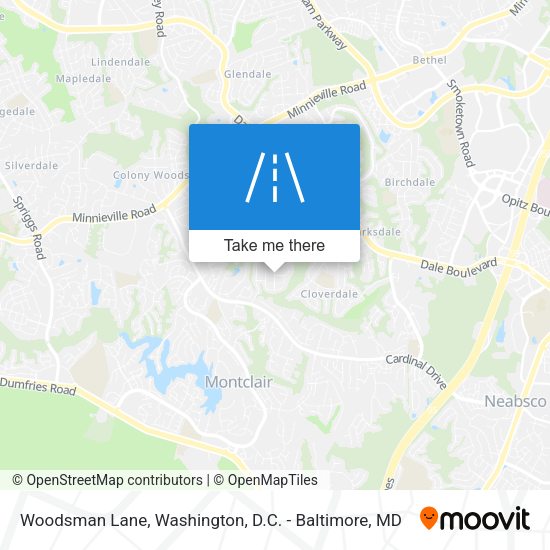 Woodsman Lane map