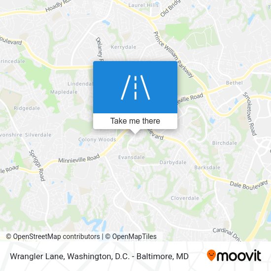 Wrangler Lane map