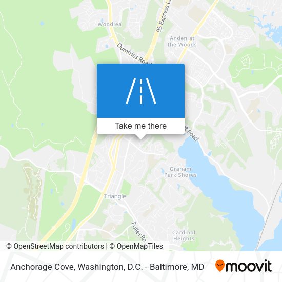 Anchorage Cove map