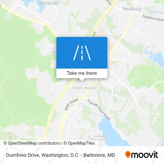 Dumfries Drive map
