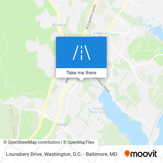 Lounsbery Drive map