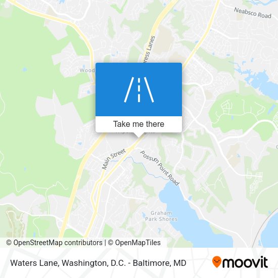 Waters Lane map