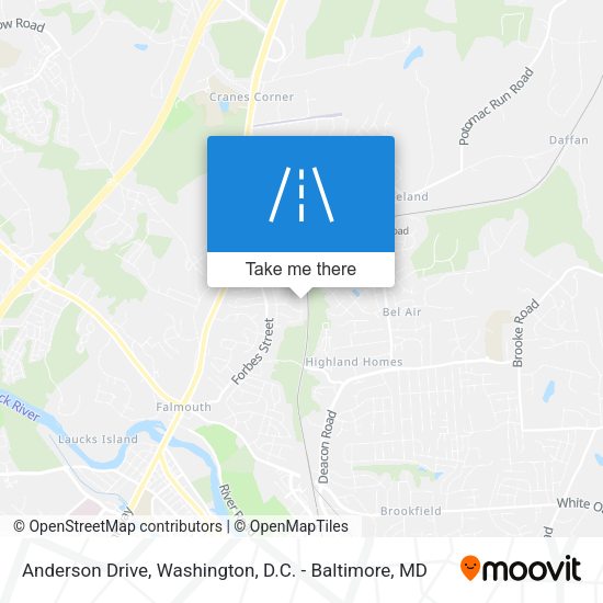 Anderson Drive map