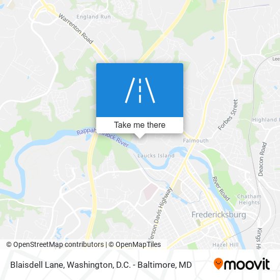 Blaisdell Lane map