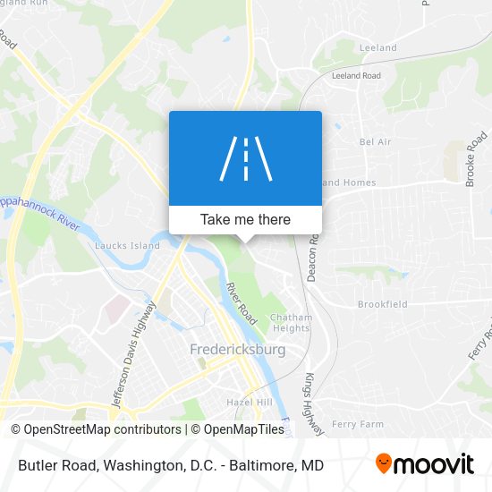 Mapa de Butler Road