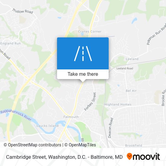 Cambridge Street map