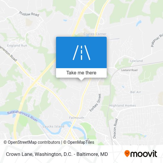 Mapa de Crown Lane