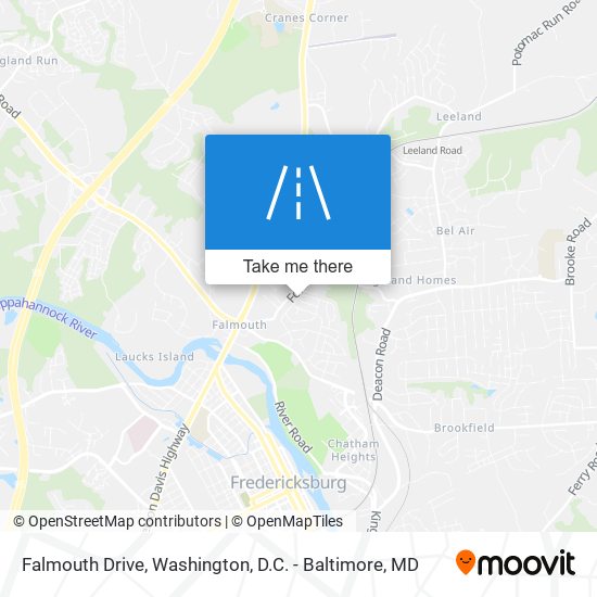 Falmouth Drive map