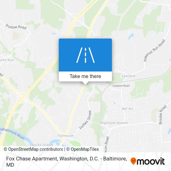 Mapa de Fox Chase Apartment