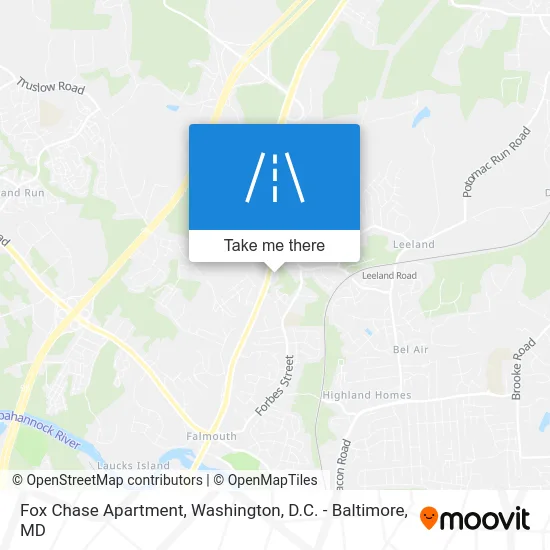 Fox Chase Apartment map