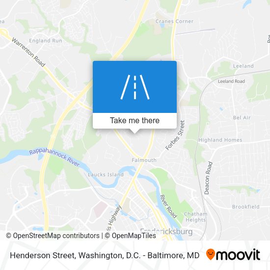 Henderson Street map
