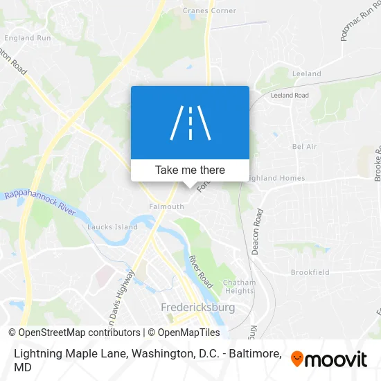 Lightning Maple Lane map