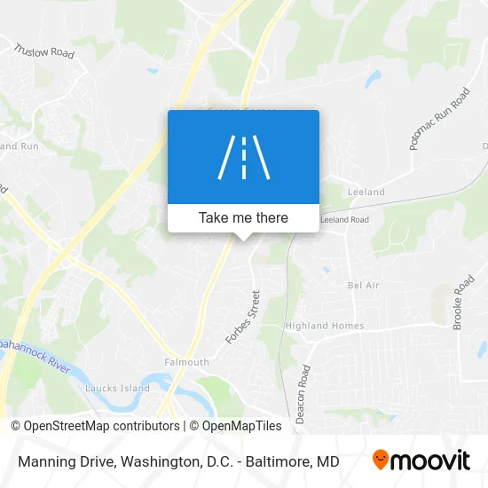Manning Drive map