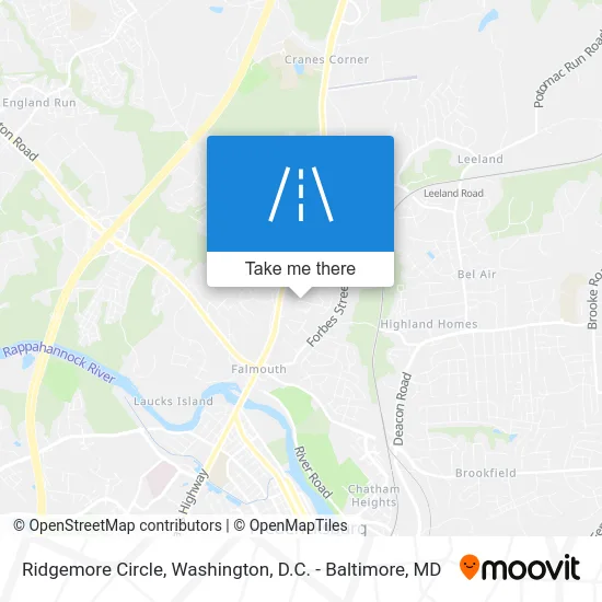 Ridgemore Circle map