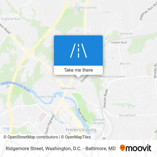 Ridgemore Street map