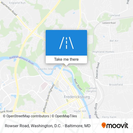 Mapa de Rowser Road