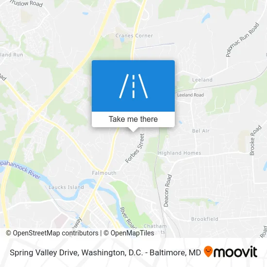 Spring Valley Drive map