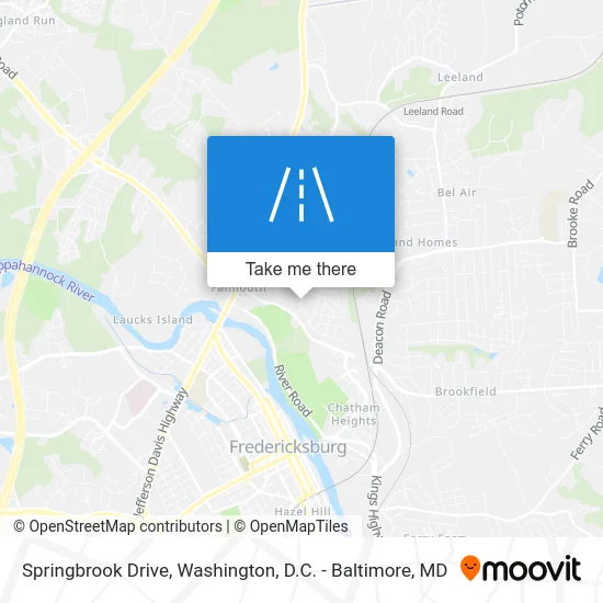 Springbrook Drive map