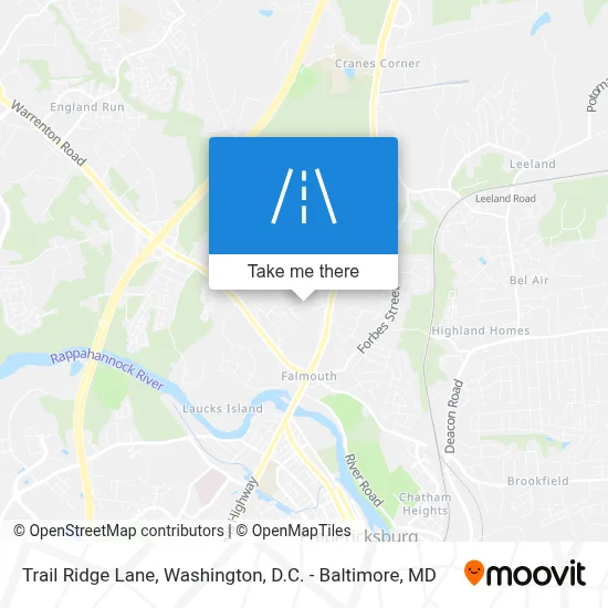 Trail Ridge Lane map